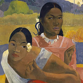 Gauguin, Nafea faa ipoipo (When Will You Marry?), 1892, detail